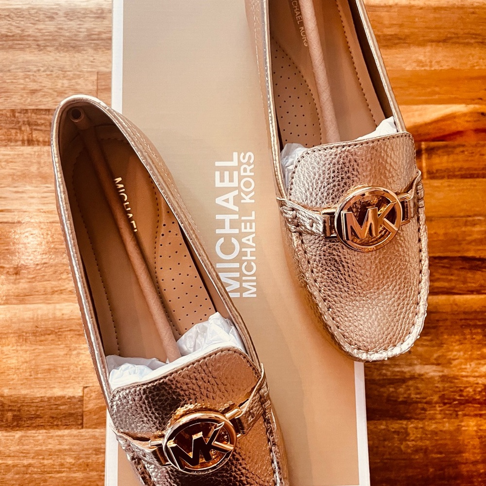 Michael Kors Fulton Metallic Moccasin